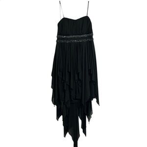 Sixty Triangles Y2K Whimsical Goth Dark Fairy Handkerchief Hem Sz XL